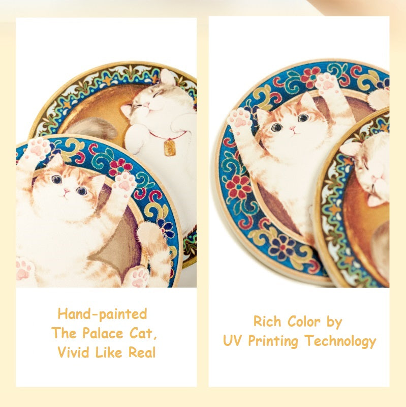 The Forbidden City Cat | Emperor Cat Coaster