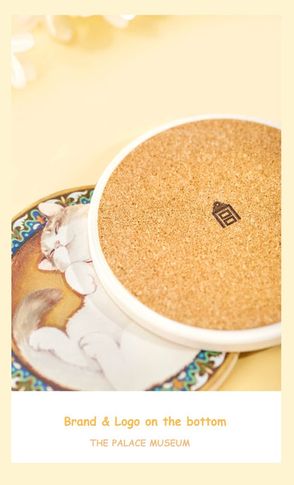 The Forbidden City Cat | Emperor Cat Coaster