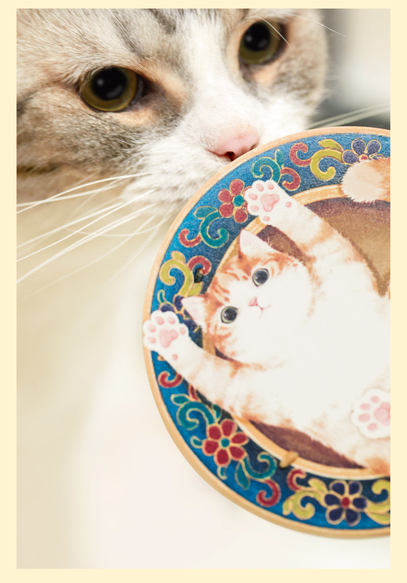 The Forbidden City Cat | Emperor Cat Coaster