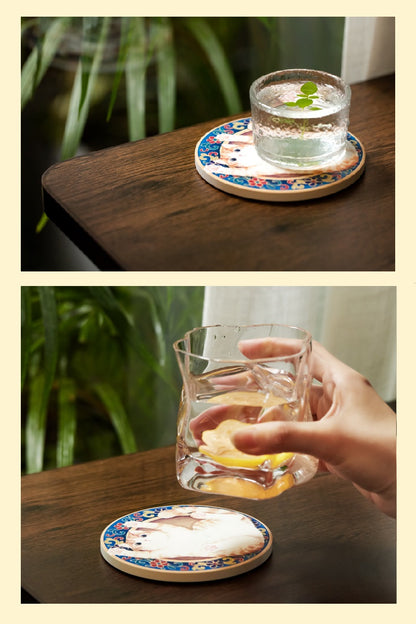 The Forbidden City Cat | Emperor Cat Coaster