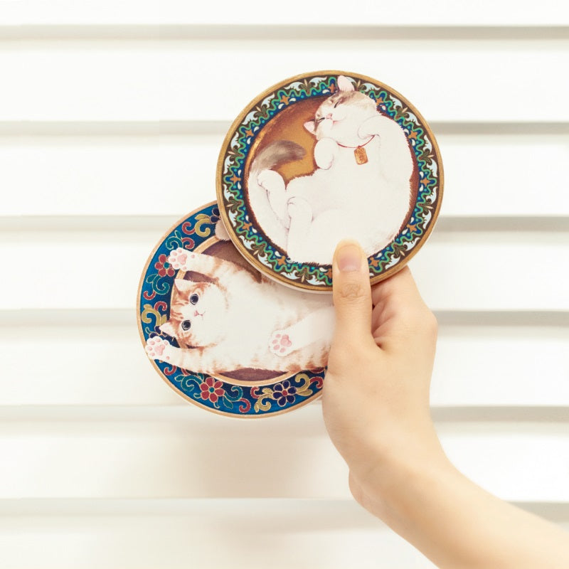 The Forbidden City Cat | Emperor Cat Coaster