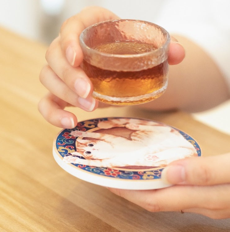 The Forbidden City Cat | Emperor Cat Coaster