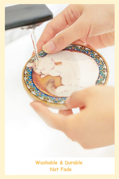 The Forbidden City Cat | Emperor Cat Coaster