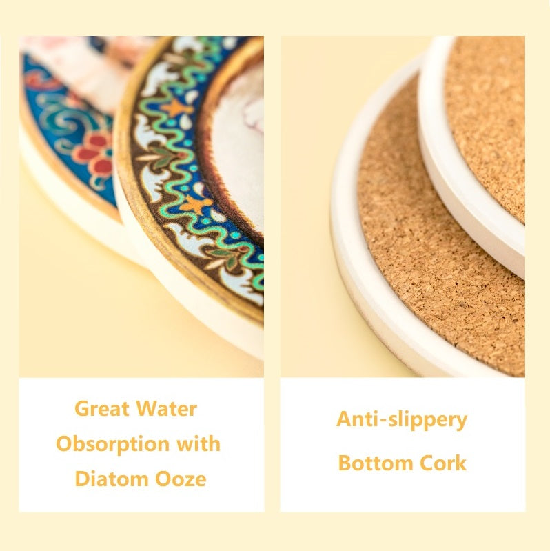 The Forbidden City Cat | Emperor Cat Coaster