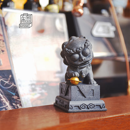 Small Stone Lion Statue