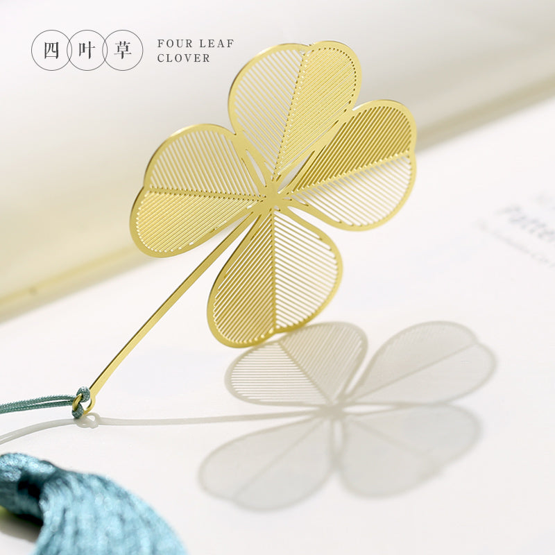 Leaf Vein Brass Bookmark